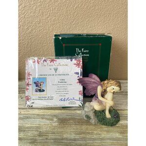 DeZine Fairy Collection Pondering #5816 Limited Edition Figurine w/ COA & Box